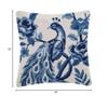Peking Handicraft Chinoiserie Peacock, Hook Pillow, Wool and Poly Velvet view 2