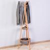 Sturdy Freestanding Coat Rack lothes/Bags/Hats Coat Rack for Home/Office/Entryway/Living Room Bamboo Coat Rack with Storage Rack 15.1 x 66.9 inch view 1