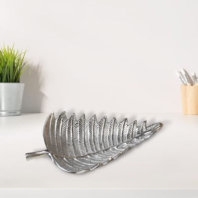 BBH Home's Handmade Silver Novelty Shaped Aluminium Tray 13.38 x 9.05 x 2.75 AMBBVK034AB2020A