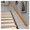 ALDEPO Grab Bars Wooden Handrails for Outdoor/Garden Steps with End Caps, 1M/2M/3M/3.6M/4.5M, Elderly Non-Slip Interior Auxiliary Grab Bar1.5M (Color : 3.9m) view 3