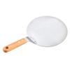 10 Inch Stainless Steel Pizza Peel, Metal Round Pizza Large Pizza Spatula with Wood Handle for Baking Homemade Pizza and Bread or Cheese Serving Tray Oven view 1