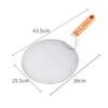 10 Inch Stainless Steel Pizza Peel, Metal Round Pizza Large Pizza Spatula with Wood Handle for Baking Homemade Pizza and Bread or Cheese Serving Tray Oven view 4