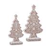Raz Imports 2023 Jingle & Cocoa 20" Frosted Gingerbread Trees, Set of 2 view 1
