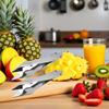 2Pcs Pineapple Tweezers Sturdy Multipurpose Dishwasher Safe Pineapple Eye Clip Stainless Steel Pineapple V Shape Pineapple Eye Cutter for Home Kitchen Fruit Store Supermarket view 4