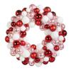 RAZ Imports Jingle & Cocoa 22" Multicolor Ball Ornament Wreath view 1