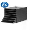 Durable Eco Drawer Box A4 Idealbox Plus | Includes 7 Compartments | Blue Angel Certified and 100 Percent Recyclable | Anthracite Grey | Perfect for Desktop Storage view 4