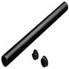 Elef Closet Rod Round with End Supports, Synergy Collection (Black, 29 3/4") view 1