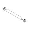 Elef Closet Rod Round with End Supports, Synergy Collection (Black, 29 3/4") view 2