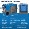 MOUNTO 268 Pints/Day Max LGR Dehumidifier with Pump and Wi-Fi, Blue view 2