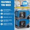 MOUNTO 268 Pints/Day Max LGR Dehumidifier with Pump and Wi-Fi, Blue view 3