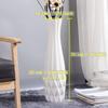 Ceramic Large Floor Tall Vase 28 Inches,White Modern Flower Tall Vases for Office, Home,Farmhouse,Living Room Dcor,Simple Origami Design Fall Decorative Porcelain Flower Arrangement Vase Ideal Gift view 2
