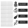 KAHAF COLLECTION 100% Cotton Bath Towel Set, White 24x48 Pack of 6 Towels, Quick Dry, Highly Absorbent, Soft Feel Towel, Gym, Spa, Bathroom, Shower, Pool, Luxury Soft Towels Light-Weight view 4