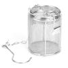 Acouto Stainless Steel Tea Strainer Soup Seasonings Seperation Basket Filter 8 X 10cm Filter for Soup Cooking Pho Stainless Large Strainer Steel Boule (8 * 10cm) view 2