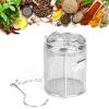 Acouto Stainless Steel Tea Strainer Soup Seasonings Seperation Basket Filter 8 X 10cm Filter for Soup Cooking Pho Stainless Large Strainer Steel Boule (8 * 10cm) view 3