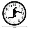Hztyyier Silent Ministry of Silly Walks Wall Clock, Round Glass, Living Room and Hotel Decor view 2