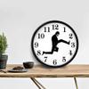 Hztyyier Silent Ministry of Silly Walks Wall Clock, Round Glass, Living Room and Hotel Decor view 4