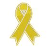 Endometriosis Awareness Yellow Ribbon Patch Embroidered Iron-on/Sew-on Decorative Applique Clothing Vest Jacket Premium Stitching Awareness Support Raise Awareness for a Cause Fundraiser view 1