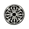 Symbol of Buddhism Patch Embroidered Iron-on/Sew-on Decorative Embroidery Applique Clothing Vest Jacket Premium Stitching Vacation Travel Souvenir Dharma Teachings of the Buddha Mystic view 1