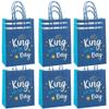 Fun Express 7 1/2" x 9" Medium Fathers Day King for the Day Paper Gift Bag, 12 Pieces view 1