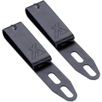 HolsterSmith Universal Metal Belt Clips for Holster Making - (ARC 1) - (Fits 1.50 inch Belts) - (Powder Coated Finish) - (Black) - (2 Pack)