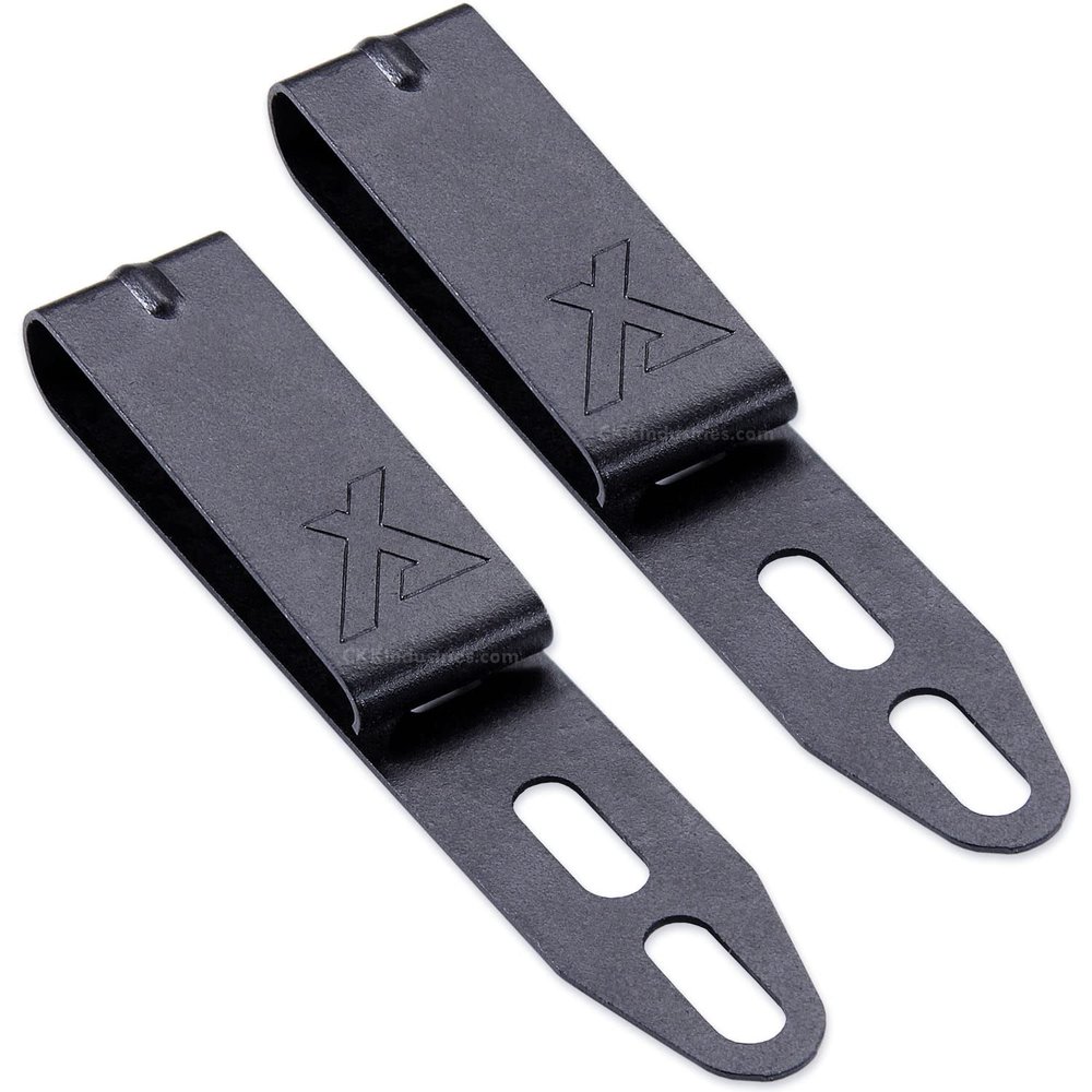 HolsterSmith Universal Metal Belt Clips for Holster Making - (ARC 1) - (Fits 1.50 inch Belts) - (Powder Coated Finish) - (Black) - (2 Pack)