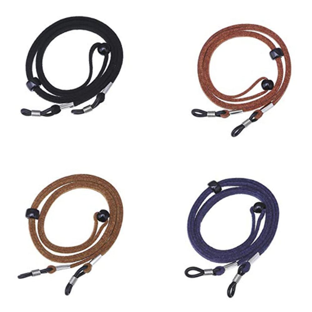 HAPINARY Ergonomic Eyewear Retainer 4pcs Glasses Leash Skid Resistance Safe Glasses Cord String Holder for Sports