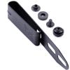 HolsterSmith Universal Metal Belt Clips for Holster Making - (ARC 1) - (Fits 1.50 inch Belts) - (Powder Coated Finish) - (Black) - (w/Mounting Hardware) - (2 Pack) view 2