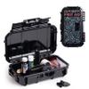 Evergreen X Seahorse 56 Medication Lock Box - Medium, First Aid Kit, Childproof, Empty Lockable Medicine Box to Store Medications, Diabetic Supplies, Needles. NO SUPPLIES INCLUDED (Black + Topography) view 1