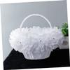 Abaodam Wedding Flower Girl Basket Petals Elegant Party Favor for Ceremonies for Flower Girls and Wedding Decor view 3