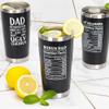 Breezy Valley Bonus Dad Tumbler, Bonus Dad Gifts from Daughter Son Kids - Best Ever Gifts, Funny Birthday Gift for Stepdad, No.1 Cup Tumbler, 20oz view 4