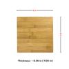 Set of 12, Bulk Bamboo Cutting Boards  9" Square Reversible Wood Board, Serving Tray, Placemat, Charcuterie Platter, Grazing Plate for Engraving, Epoxy Resin Art, Personalized DIY Crafts, Display view 2