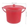 Cabilock Riser Spittoon Bucket Buckets with Lids Portable Toilet Travel Pee Bottle Potty Urinal Pot Chinese Chamber Pot Spittoon Bedroom Urinal Toilet Basin Enamel Bucket Pp Travel Potty view 2