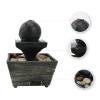 SUNESA Tabletop Fountains Waterfall Fountain Tabletop Ornaments Landscape Waterfall Scene Indoor Desktop Fountain view 3