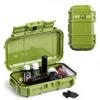 Evergreen X Seahorse 56 Medication Lock Box - Medium, First Aid Kit, Childproof, Empty Lockable Medicine Box to Store Medications, Diabetic Supplies. NO SUPPLIES INCLUDED (Green + First Aid Flag) view 1