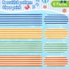 Boao 8 Pack Towel Bands for Beach Chair, Pool & Cruise Essentials, Elastic and Windproof, Towel Chair Clips Lounge Strap Holder, Cruise Ship Accessories (Striped Style) view 3