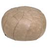 Thgonwid Round Unstuffed Pouf Cover, Leather Foot Stool Ottoman with Storage, Bean Bag Floor Chair, Multi Functional Footrest for Living Room, Bedroom or Balcony (Mushroom) view 1