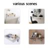 FERFXN Wall Mounted Desk Wall Mounted Floating Folding Table Wall Mounted Table Space Saving Laptop Desk Space Saving Hanging Table for Study, Bedroom, Bathroom or Balcony 70x40cm/28x16in C view 3