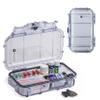 Evergreen X Seahorse 56 Medication Lock Box - Medium, First Aid Kit, Childproof, Empty Lockable Medicine Box to Store Medications, Diabetic Supplies, Needles. NO SUPPLIES INCLUDED (Clear + MedSafe) view 1