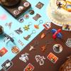 Sureio 86 Pcs Western Cowboy Party Favors Include 12 Keychains 12 Western Cowboy Silicone Bracelets Button Pins 50 Waterproof Theme Stickers for Birthday Party Supplies view 4