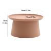 BONAD Modern Coffee Table Plastic Coffee Table Round Coffee Table Modern Small Apartment Bay Window Balcony Table Living Room Side Table Side End Table view 3