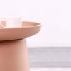 BONAD Modern Coffee Table Plastic Coffee Table Round Coffee Table Modern Small Apartment Bay Window Balcony Table Living Room Side Table Side End Table view 4