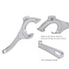 1Pcs Pail Opener Silver Buckets Lid Wrench Can Opener Lid Remover Tool and 2 Pieces Plastic 5 Gallon Bucket Lid Opener Paint Can Lid Opener sturdy pail opener for Home Office view 4