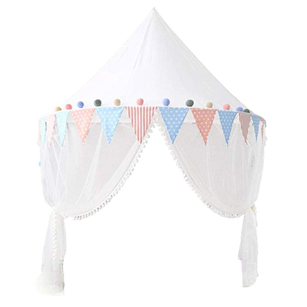 misppro Net Princess Bed Canopy Kids Play Tent Room Decor 43x20 Inch White Hanging Netting for Girls Bedroom