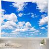 BELECO Blue Sky Tapestry Wall Hanging 176x118Inch Blue Sky White Clouds Backdrop Art Wall Decor Cloud Tapestries for Bedroom Living Room Dorm Decor view 2