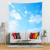 BELECO Light Blue Sky Tapestry Backdrop 176x118Inch Sky Clouds Tapestries Ceiling Wall Bedroom Living Room Dorm Home Decor view 4