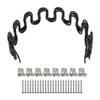 Antrader 16"(40cm) Couch Spring Repair Kit,4-Pack Upholstery Spring Clips for Furniture Couch Repair,Includes Screws and Clips,Black view 1