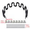 Antrader 16"(40cm) Couch Spring Repair Kit,4-Pack Upholstery Spring Clips for Furniture Couch Repair,Includes Screws and Clips,Black view 3