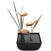 SUNESA Tabletop Fountains Decorative Indoor Water Fountains Lotus Fountain Resin Crafts Gifts Wheel Desktop Water Fountain for Home Office Desktop Fountain view 1