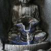 Tabletop Fountains Desktop Lucky Buddha Statue Flowing Water Fountain Living Room Entrance Decoration Home Decoration Landscape Decoration Desktop Fountain (Size : Brass) view 4