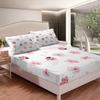 3 Piece Pink Ladybug Quilt Bedding Set Women Aldult Lightweight Bedding Peach Blossom Bedspread Set Gradient Glitter Diamonds Bedspread Coverlet Soft Microfiber Home Quilt Set for King Bed All Season view 3